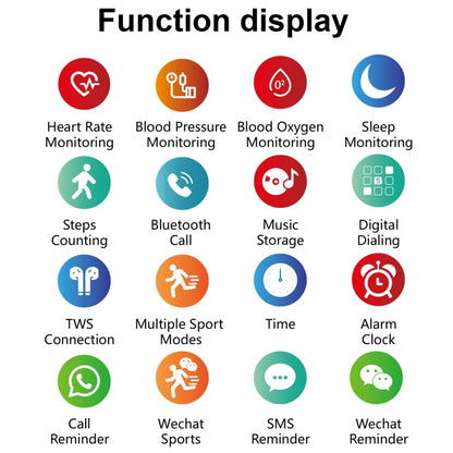 H6 1,28 pouces écran tactile IP67 montre intelligente étanche, prise en charge des appels Bluetooth/surveillance du sommeil/surveillance de la fréquence cardiaque