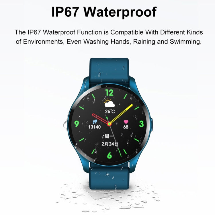 T88 1,28 pouces TFT écran couleur IP67 montre intelligente étanche, prise en charge de la surveillance de la température corporelle / surveillance du sommeil / surveillance de la fréquence cardiaque
