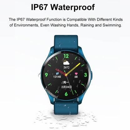 T88 1,28 pouces TFT écran couleur IP67 montre intelligente étanche, prise en charge de la surveillance de la température corporelle / surveillance du sommeil / surveillance de la fréquence cardiaque