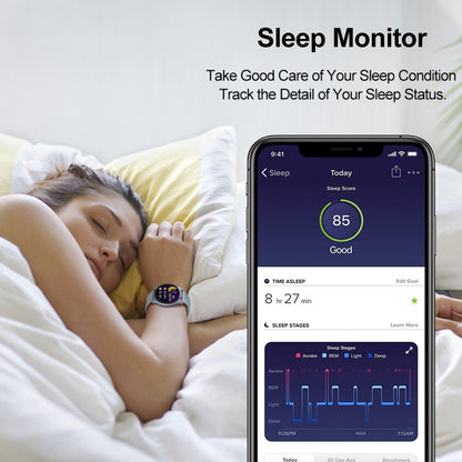 T88 1,28 pouces TFT écran couleur IP67 montre intelligente étanche, prise en charge de la surveillance de la température corporelle / surveillance du sommeil / surveillance de la fréquence cardiaque
