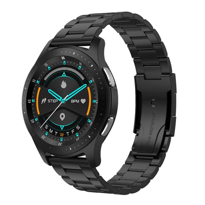 W68 Bracelet intelligent étanche IP67 à écran tactile de 1,54 pouces, prend en charge la surveillance de l'oxygène sanguin / appel Bluetooth / surveillance de la fréquence cardiaque, style: bracelet en acier