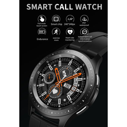 W68 Bracelet intelligent étanche IP67 à écran tactile de 1,54 pouces, prend en charge la surveillance de l'oxygène sanguin / appel Bluetooth / surveillance de la fréquence cardiaque, style: bracelet en acier
