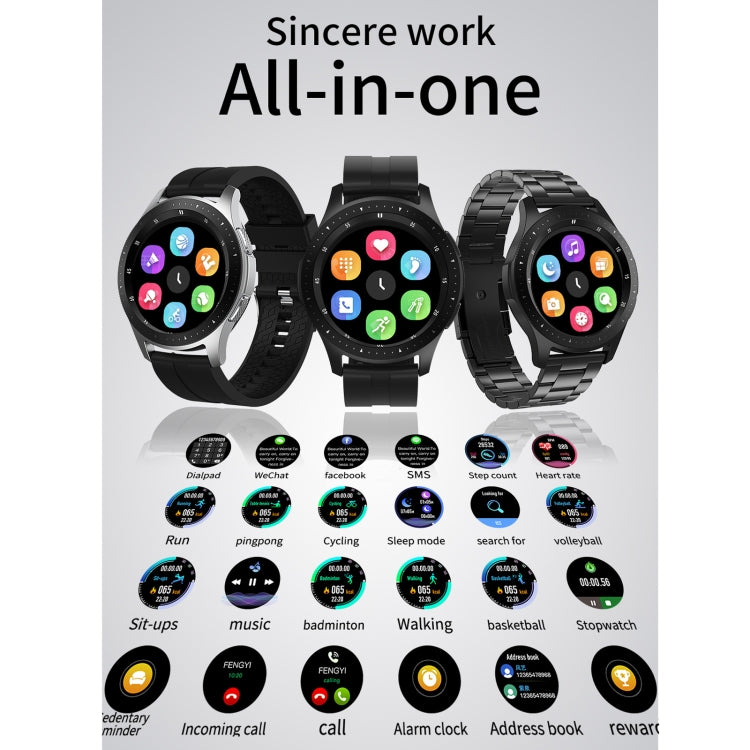 W68 Bracelet intelligent étanche IP67 à écran tactile de 1,54 pouces, prend en charge la surveillance de l'oxygène sanguin / appel Bluetooth / surveillance de la fréquence cardiaque, style: bracelet en acier