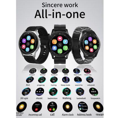 W68 Bracelet intelligent étanche IP67 à écran tactile de 1,54 pouces, prend en charge la surveillance de l'oxygène sanguin / appel Bluetooth / surveillance de la fréquence cardiaque, style: bracelet en acier