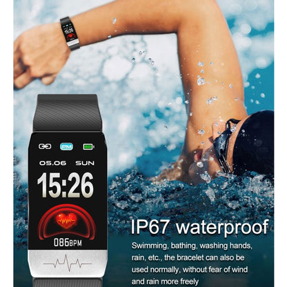 T1S 1,14 pouces Écran IP67 Bracelet Intelligent Étanche, Prise en Charge de la Surveillance de l'Oxygène Sanguin / Surveillance de la Température Corporelle / Surveillance de la Fréquence Cardiaque