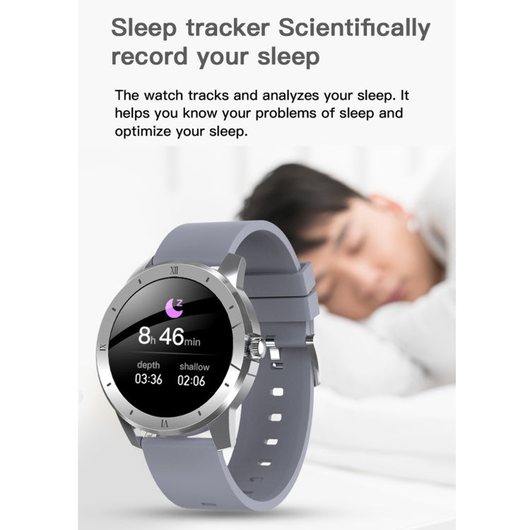 MX12 1,3 pouces IPS écran couleur IP68 montre intelligente étanche, prise en charge des appels Bluetooth/surveillance du sommeil/surveillance de la fréquence cardiaque, Steel Strap