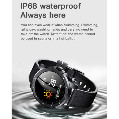 MX12 1,3 pouces IPS écran couleur IP68 montre intelligente étanche, prise en charge des appels Bluetooth/surveillance du sommeil/surveillance de la fréquence cardiaque, Steel Strap