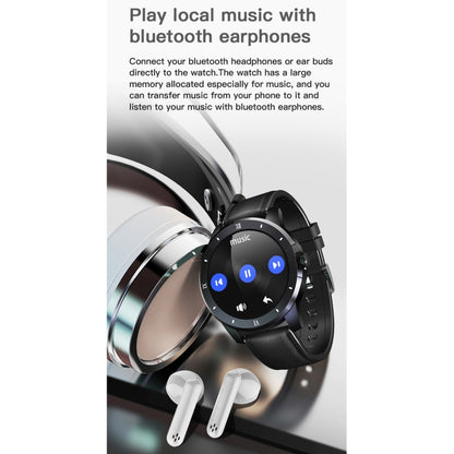 MX12 1,3 pouces IPS écran couleur IP68 montre intelligente étanche, prise en charge des appels Bluetooth/surveillance du sommeil/surveillance de la fréquence cardiaque, Steel Strap