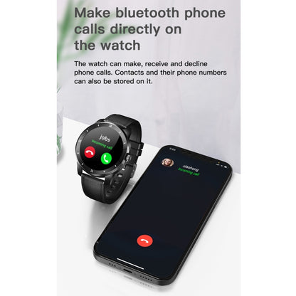 MX12 1,3 pouces IPS écran couleur IP68 montre intelligente étanche, prise en charge des appels Bluetooth/surveillance du sommeil/surveillance de la fréquence cardiaque, Steel Strap