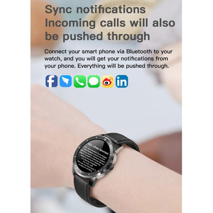 MX12 1,3 pouces IPS écran couleur IP68 montre intelligente étanche, prise en charge des appels Bluetooth/surveillance du sommeil/surveillance de la fréquence cardiaque, Steel Strap