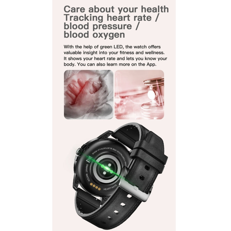MX12 1,3 pouces IPS écran couleur IP68 montre intelligente étanche, prise en charge des appels Bluetooth/surveillance du sommeil/surveillance de la fréquence cardiaque, Steel Strap