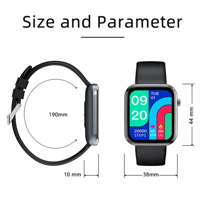 Z15 1,69 pouces écran tactile IP67 montre intelligente étanche, prise en charge de la surveillance de la pression artérielle / surveillance du sommeil / surveillance de la fréquence cardiaque