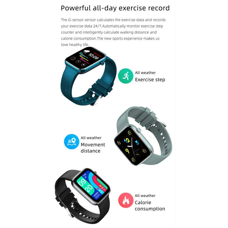 Z15 1,69 pouces écran tactile IP67 montre intelligente étanche, prise en charge de la surveillance de la pression artérielle / surveillance du sommeil / surveillance de la fréquence cardiaque