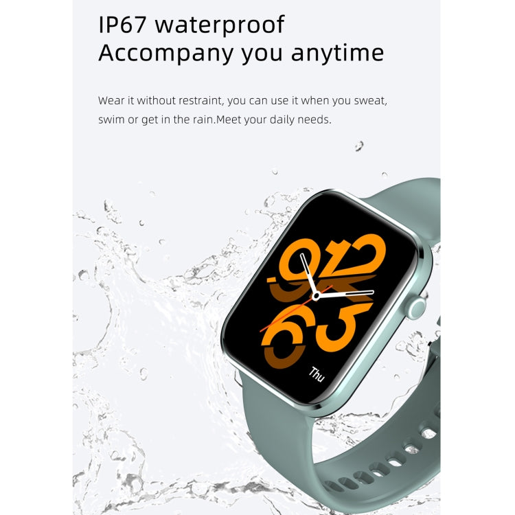 Z15 1,69 pouces écran tactile IP67 montre intelligente étanche, prise en charge de la surveillance de la pression artérielle / surveillance du sommeil / surveillance de la fréquence cardiaque