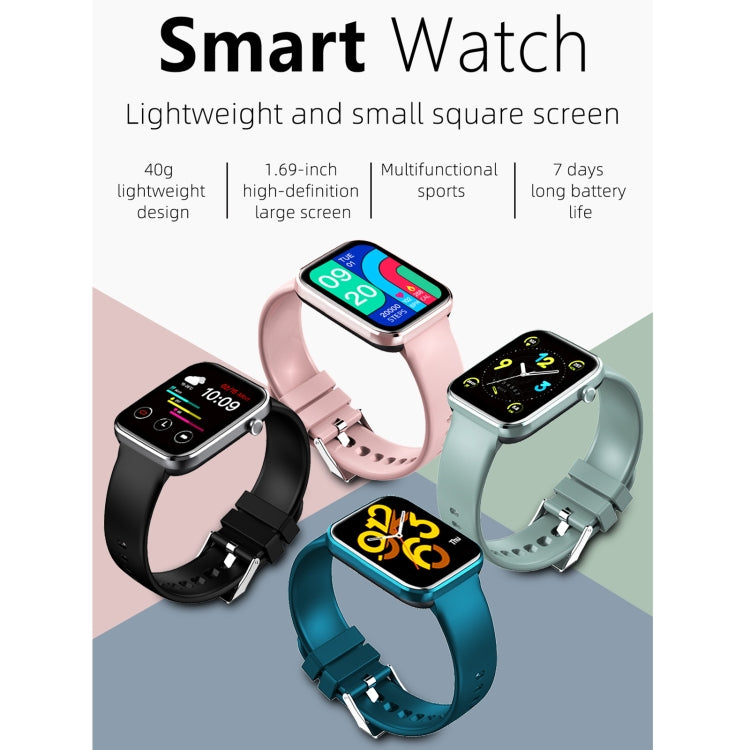 Z15 1,69 pouces écran tactile IP67 montre intelligente étanche, prise en charge de la surveillance de la pression artérielle / surveillance du sommeil / surveillance de la fréquence cardiaque