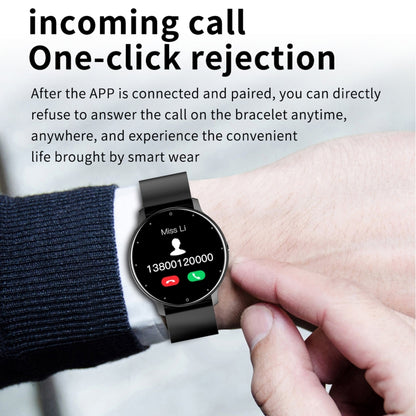 ZL02 Montre intelligente étanche IP67 à écran tactile de 1,28 pouces, prend en charge la surveillance de la pression artérielle / la surveillance du sommeil / la surveillance de la fréquence cardiaque