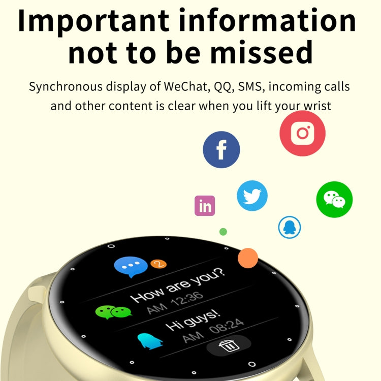 ZL02 Montre intelligente étanche IP67 à écran tactile de 1,28 pouces, prend en charge la surveillance de la pression artérielle / la surveillance du sommeil / la surveillance de la fréquence cardiaque