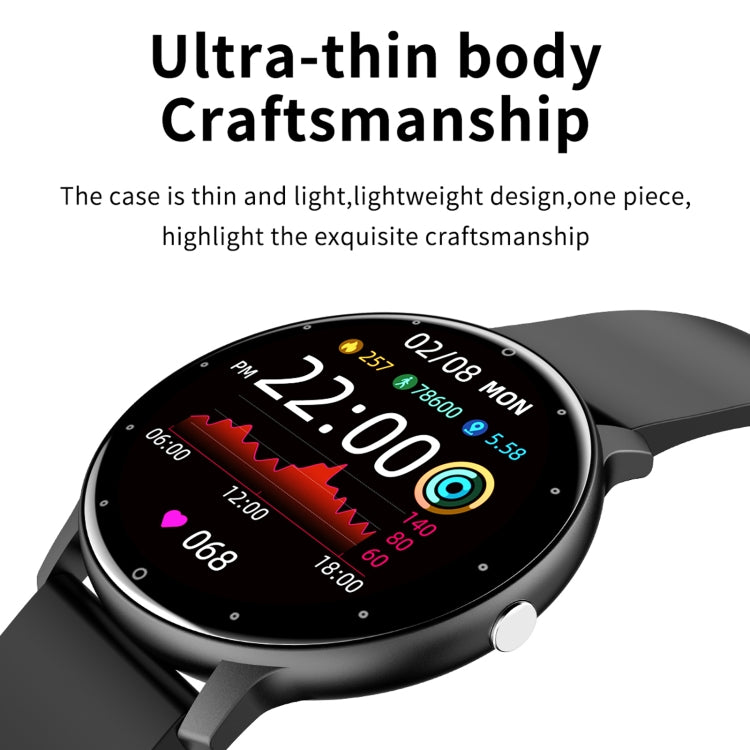 ZL02 Montre intelligente étanche IP67 à écran tactile de 1,28 pouces, prend en charge la surveillance de la pression artérielle / la surveillance du sommeil / la surveillance de la fréquence cardiaque