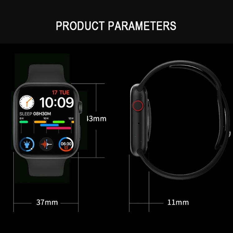 DW35PRO Montre intelligente étanche IPX7 avec écran couleur de 1,75 pouces, prise en charge de la réponse et du rejet Bluetooth / surveillance du sommeil / surveillance de la fréquence cardiaque, style: bracelet en silicone, Silicone Strap(Red)        ...