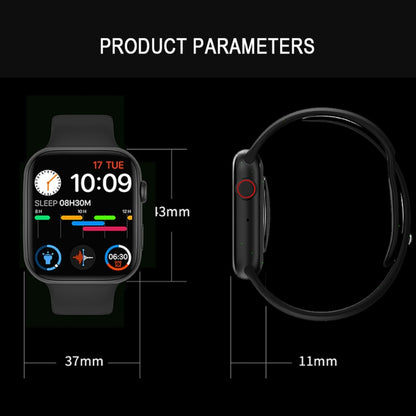 DW35PRO Montre intelligente étanche IPX7 avec écran couleur de 1,75 pouces, prise en charge de la réponse et du rejet Bluetooth / surveillance du sommeil / surveillance de la fréquence cardiaque, style: bracelet en silicone, Silicone Strap(Red)        ...