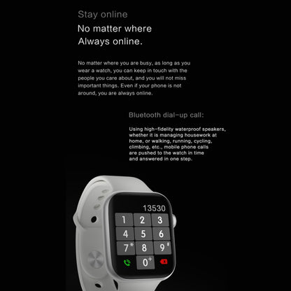 DW35PRO Montre intelligente étanche IPX7 avec écran couleur de 1,75 pouces, prise en charge de la réponse et du rejet Bluetooth / surveillance du sommeil / surveillance de la fréquence cardiaque, style: bracelet en silicone, Silicone Strap(Red)        ...