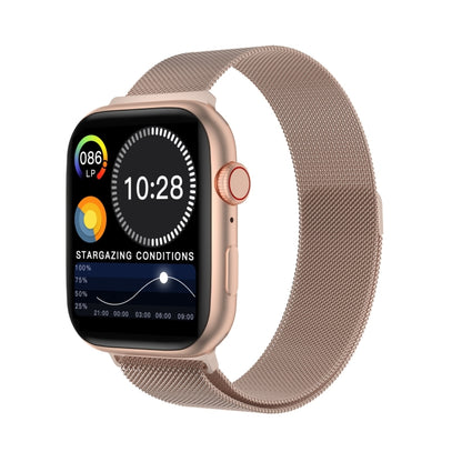 DW35PRO Montre intelligente étanche IPX7 avec écran couleur de 1,75 pouces, prise en charge de la réponse et du rejet Bluetooth / surveillance du sommeil / surveillance de la fréquence cardiaque, style: bracelet en acier, Steel Strap(Rose Gold)        ...