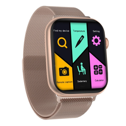 DW35PRO Montre intelligente étanche IPX7 avec écran couleur de 1,75 pouces, prise en charge de la réponse et du rejet Bluetooth / surveillance du sommeil / surveillance de la fréquence cardiaque, style: bracelet en acier, Steel Strap(Rose Gold)        ...