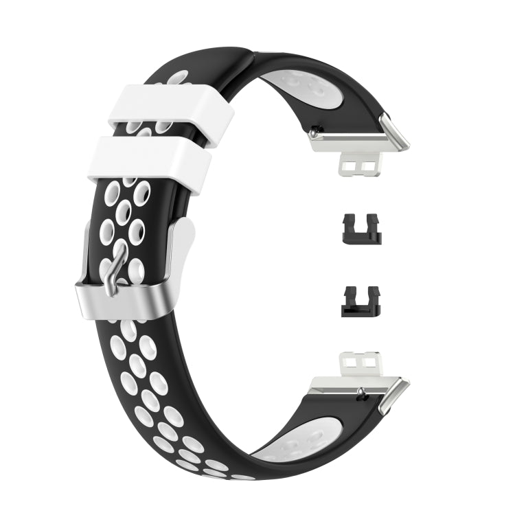 Pour Huawei Watch Fit 18mm fermoir Style Silicone bicolore remplacement bracelet de montre