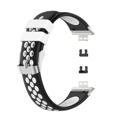 Pour Huawei Watch Fit 18mm fermoir Style Silicone bicolore remplacement bracelet de montre