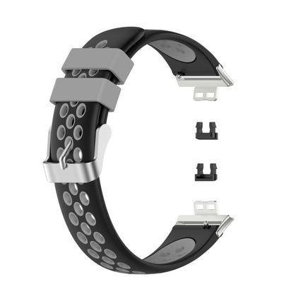 Pour Huawei Watch Fit 18mm fermoir Style Silicone bicolore remplacement bracelet de montre