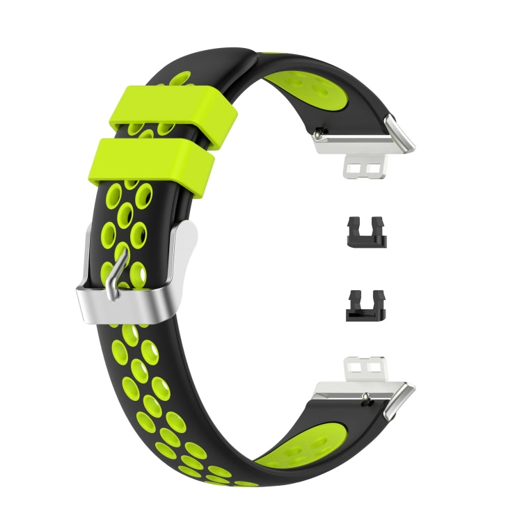 Pour Huawei Watch Fit 18mm fermoir Style Silicone bicolore remplacement bracelet de montre