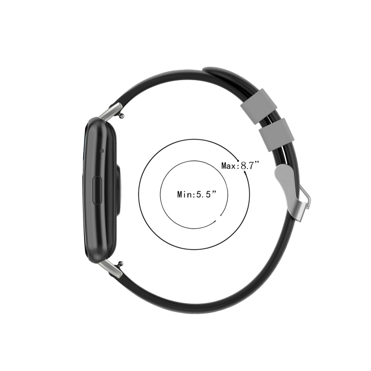 Pour Huawei Watch Fit 18mm fermoir Style Silicone bicolore remplacement bracelet de montre