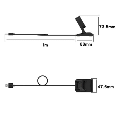 Pour Xiaomi Mi Watch Lite / Redmi Watch Support de chargeur magnétique vertical USB avec fonction de données, Longueur : 1 m