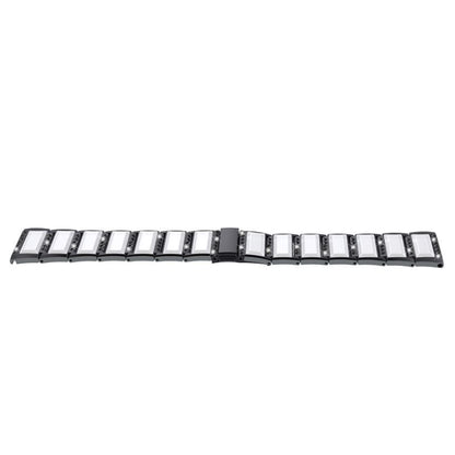 Bracelets de rechange incrustés de diamants en acier inoxydable, For Samsung Galaxy Watch 42mm, For Samsung Galaxy Watch 46mm, For Samsung Galaxy Watch 3 45mm, For Samsung Galaxy Watch Active2 44mm / Watch Active2 40mm / Watch Active                   ...