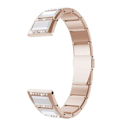 Bracelets de rechange incrustés de diamants en acier inoxydable, For Samsung Galaxy Watch 42mm, For Samsung Galaxy Watch 46mm, For Samsung Galaxy Watch 3 45mm, For Samsung Galaxy Watch Active2 44mm / Watch Active2 40mm / Watch Active                   ...