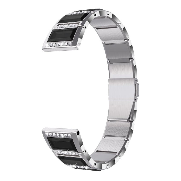 Bracelets de rechange incrustés de diamants en acier inoxydable, For Samsung Galaxy Watch 42mm, For Samsung Galaxy Watch 46mm, For Samsung Galaxy Watch 3 45mm, For Samsung Galaxy Watch Active2 44mm / Watch Active2 40mm / Watch Active                   ...