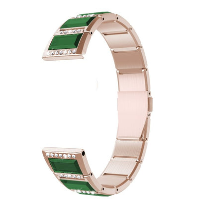 Bracelets de rechange incrustés de diamants en acier inoxydable, For Samsung Galaxy Watch 42mm, For Samsung Galaxy Watch 46mm, For Samsung Galaxy Watch 3 45mm, For Samsung Galaxy Watch Active2 44mm / Watch Active2 40mm / Watch Active                   ...