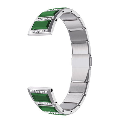 Bracelets de rechange incrustés de diamants en acier inoxydable, For Samsung Galaxy Watch 42mm, For Samsung Galaxy Watch 46mm, For Samsung Galaxy Watch 3 45mm, For Samsung Galaxy Watch Active2 44mm / Watch Active2 40mm / Watch Active                   ...