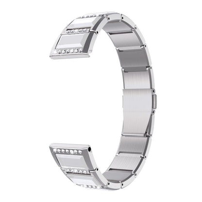 Bracelets de rechange incrustés de diamants en acier inoxydable, For Samsung Galaxy Watch 42mm, For Samsung Galaxy Watch 46mm, For Samsung Galaxy Watch 3 45mm, For Samsung Galaxy Watch Active2 44mm / Watch Active2 40mm / Watch Active                   ...