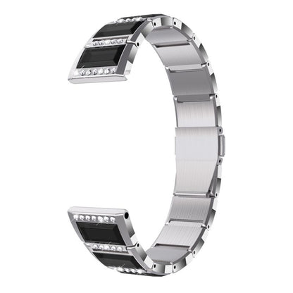 Bracelets de rechange incrustés de diamants en acier inoxydable, For Samsung Galaxy Watch 42mm, For Samsung Galaxy Watch 46mm, For Samsung Galaxy Watch 3 45mm, For Samsung Galaxy Watch Active2 44mm / Watch Active2 40mm / Watch Active                   ...