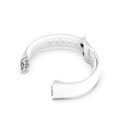 Pour Samsung Galaxy Fit SM-R370 Silicone Acier Shrapnel Boucle Noire Bracelet De Remplacement Bracelet De Montre