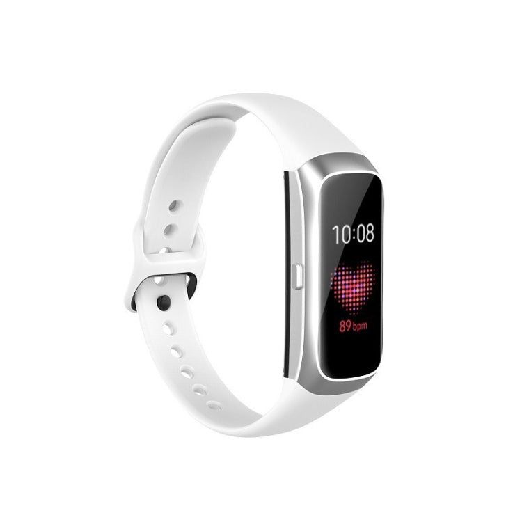 Pour Samsung Galaxy Fit SM-R370 Silicone Acier Shrapnel Boucle Noire Bracelet De Remplacement Bracelet De Montre