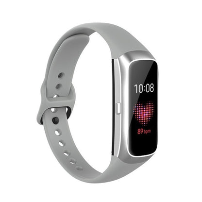 Pour Samsung Galaxy Fit SM-R370 Silicone Acier Shrapnel Boucle Noire Bracelet De Remplacement Bracelet De Montre