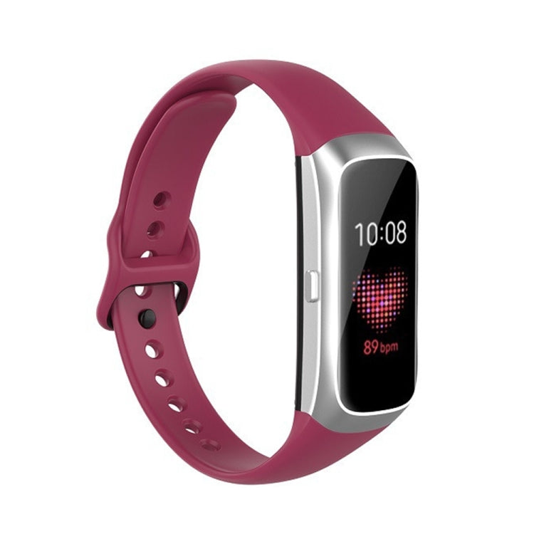Pour Samsung Galaxy Fit SM-R370 Silicone Acier Shrapnel Boucle Noire Bracelet De Remplacement Bracelet De Montre