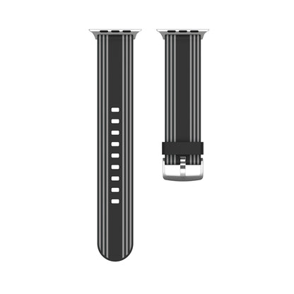 Bracelet de montre remplaçable en silicone, For Apple Watch Ultra 49mm / Series 8&7 45mm / SE 2&6&SE&5&4 44mm / 3&2&1 42mm, For Apple Watch Series 8&7 41mm / SE 2&6&SE&5&4 40mm / 3&2&1 38mm                                                               ...