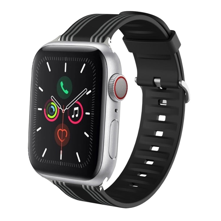 Bracelet de montre remplaçable en silicone, For Apple Watch Ultra 49mm / Series 8&7 45mm / SE 2&6&SE&5&4 44mm / 3&2&1 42mm, For Apple Watch Series 8&7 41mm / SE 2&6&SE&5&4 40mm / 3&2&1 38mm                                                               ...