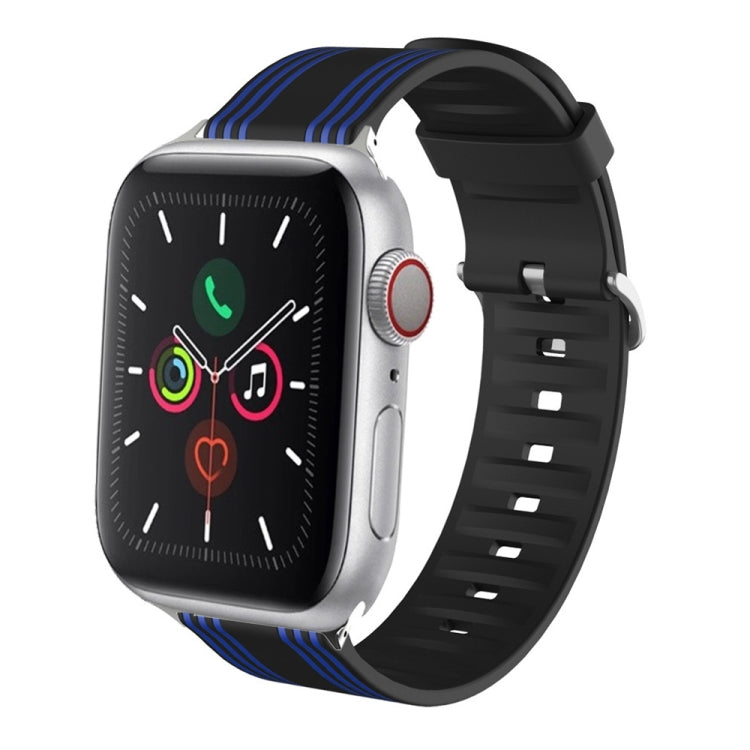 Bracelet de montre remplaçable en silicone, For Apple Watch Ultra 49mm / Series 8&7 45mm / SE 2&6&SE&5&4 44mm / 3&2&1 42mm, For Apple Watch Series 8&7 41mm / SE 2&6&SE&5&4 40mm / 3&2&1 38mm                                                               ...