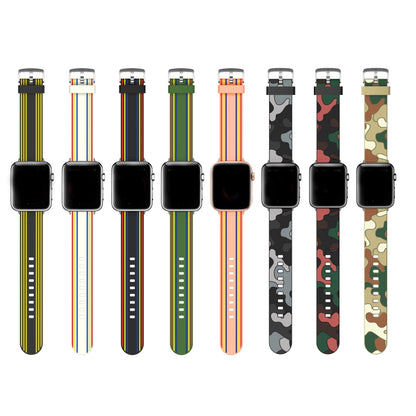 Bracelet de montre remplaçable en silicone, For Apple Watch Ultra 49mm / Series 8&7 45mm / SE 2&6&SE&5&4 44mm / 3&2&1 42mm, For Apple Watch Series 8&7 41mm / SE 2&6&SE&5&4 40mm / 3&2&1 38mm                                                               ...
