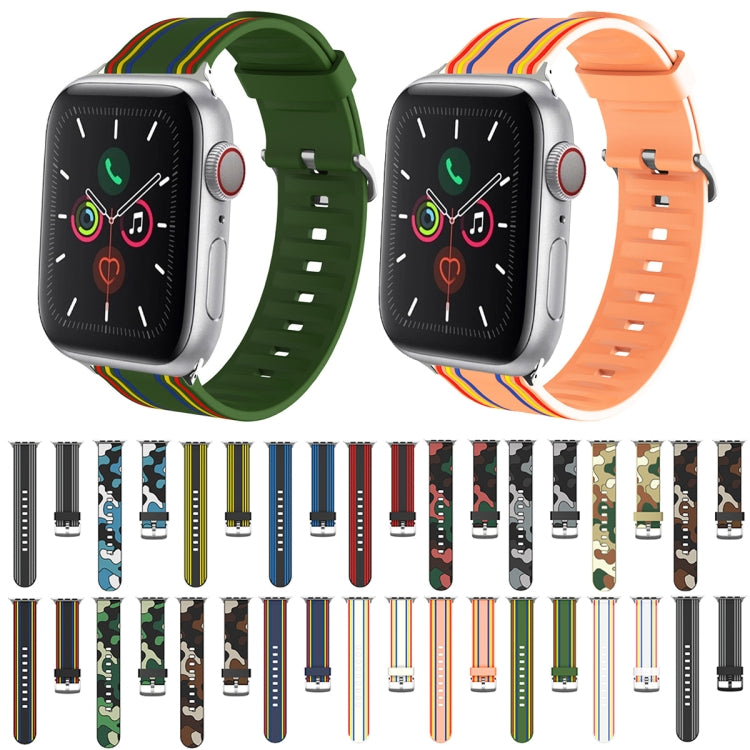 Bracelet de montre remplaçable en silicone, For Apple Watch Ultra 49mm / Series 8&7 45mm / SE 2&6&SE&5&4 44mm / 3&2&1 42mm, For Apple Watch Series 8&7 41mm / SE 2&6&SE&5&4 40mm / 3&2&1 38mm                                                               ...
