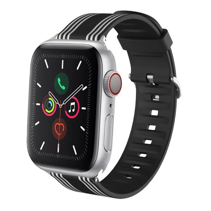 Bracelet de montre remplaçable en silicone, For Apple Watch Ultra 49mm / Series 8&7 45mm / SE 2&6&SE&5&4 44mm / 3&2&1 42mm, For Apple Watch Series 8&7 41mm / SE 2&6&SE&5&4 40mm / 3&2&1 38mm                                                               ...